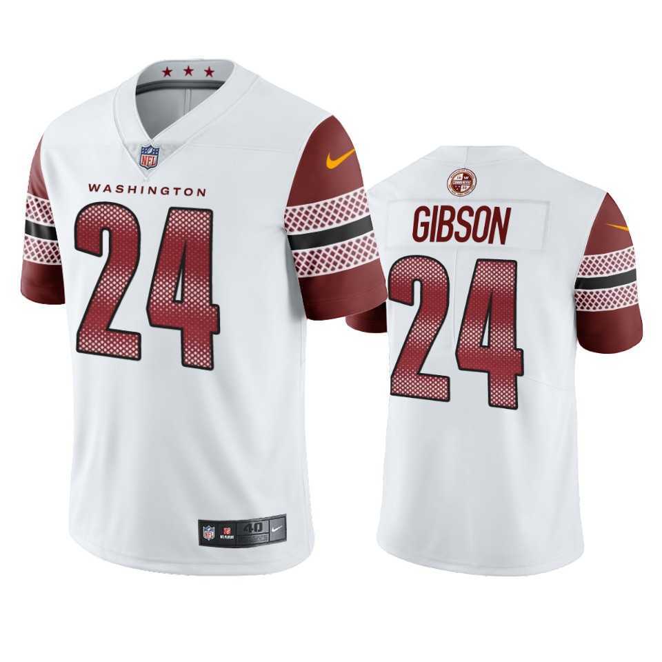 Washington Commanders 24 Antonio Gibson White Vapor Limited Jersey Dzhi